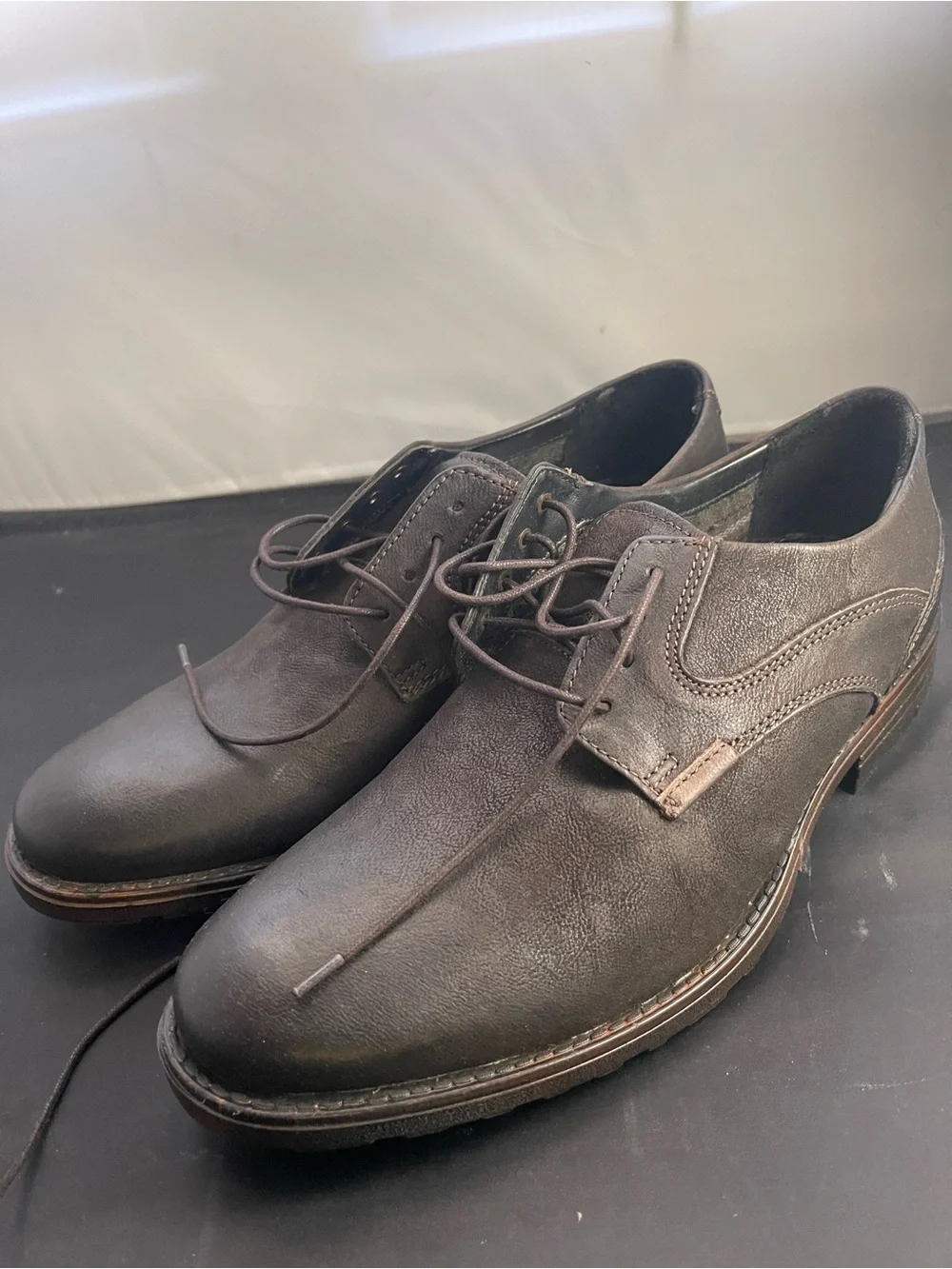 Clarks Men's Dark Brown Leather Derby Shoes